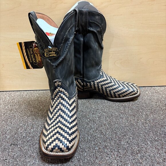 Dan Post Franklin Men's Cowboy Boots - 11" Sand Leather Square Toe Boots
